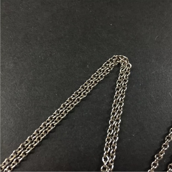 LOEWE Silver and Gold Tone Heart Pendant Necklace with Box - Picture 3 of 7